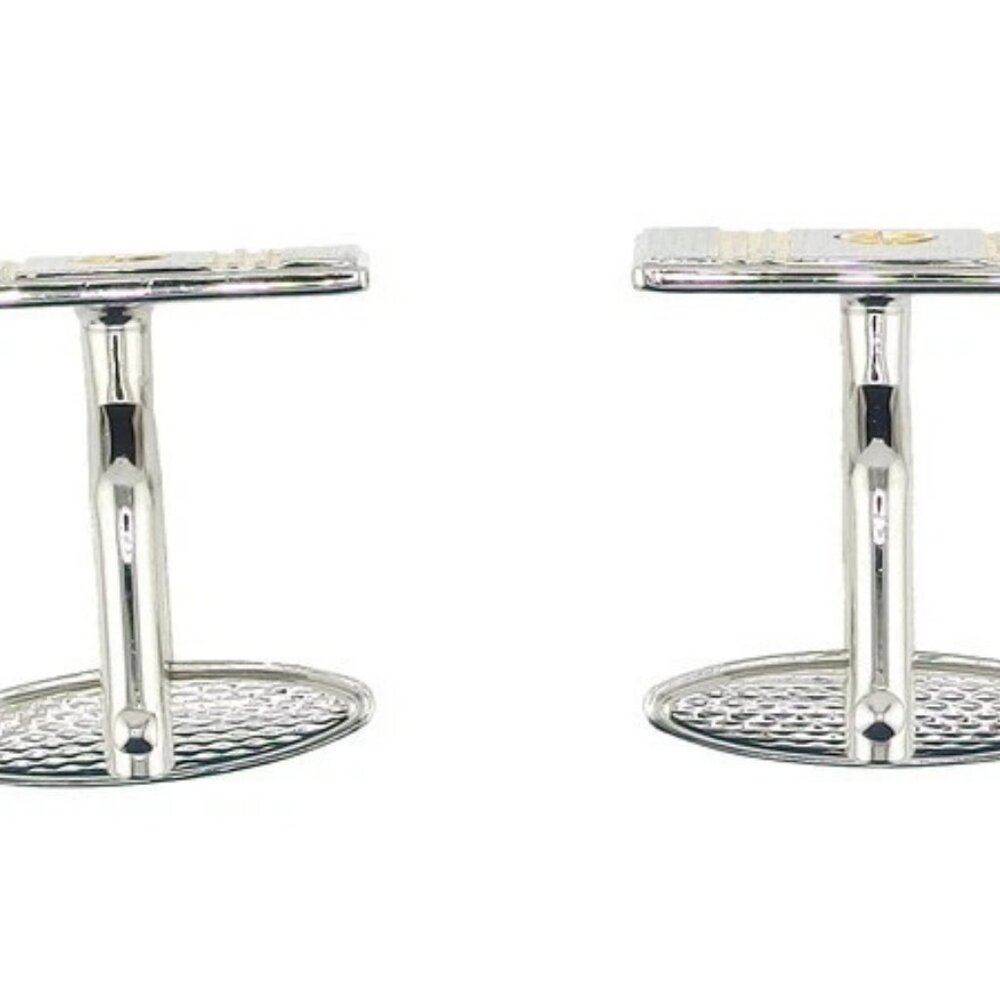 dunhill cufflinks × silver platedGold material Authentic Used - Picture 6 of 8